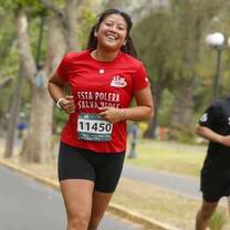 Running a 10k race in Santiago 