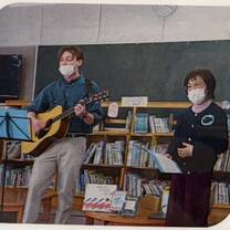 Performing at a Student Event with the School Librarian