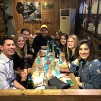 a dinner with others 
