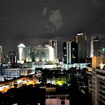 Bangkok skyline at night 
