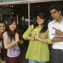 Our intern Ayumi in India with her colleagues