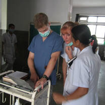 Interns working in Nepal