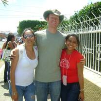 Josh with students from our Nicaragua English language class