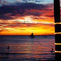 The sun setting in the Philippines 