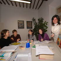 A classroom at Il Sasso Language School