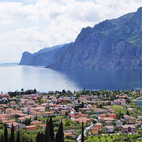 View of Torbole and Lake Garda