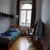 Bedroom in a student apartment