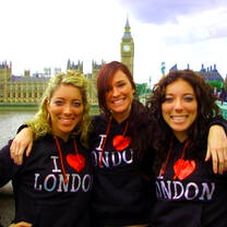 Summer study abroad in London students on River Thames