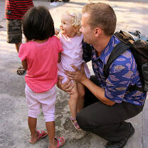 Asia Exchange visiting an orphanage