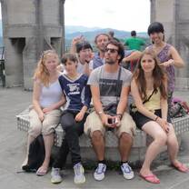 VFP volunteer with group in Switzerland