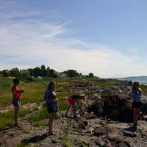 Volunteers on a project in Canada