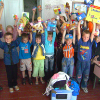 school children in Ukraine