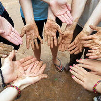 Volunteer team building work. Everyone can get involved in our building program.