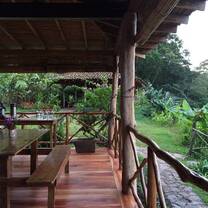 Volunteers stay at an eco-lodge within the cloud rainforest