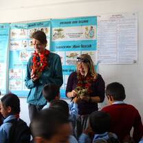 welcoming volunteers