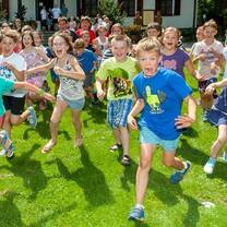 The enthusiastic students at the English language camp!